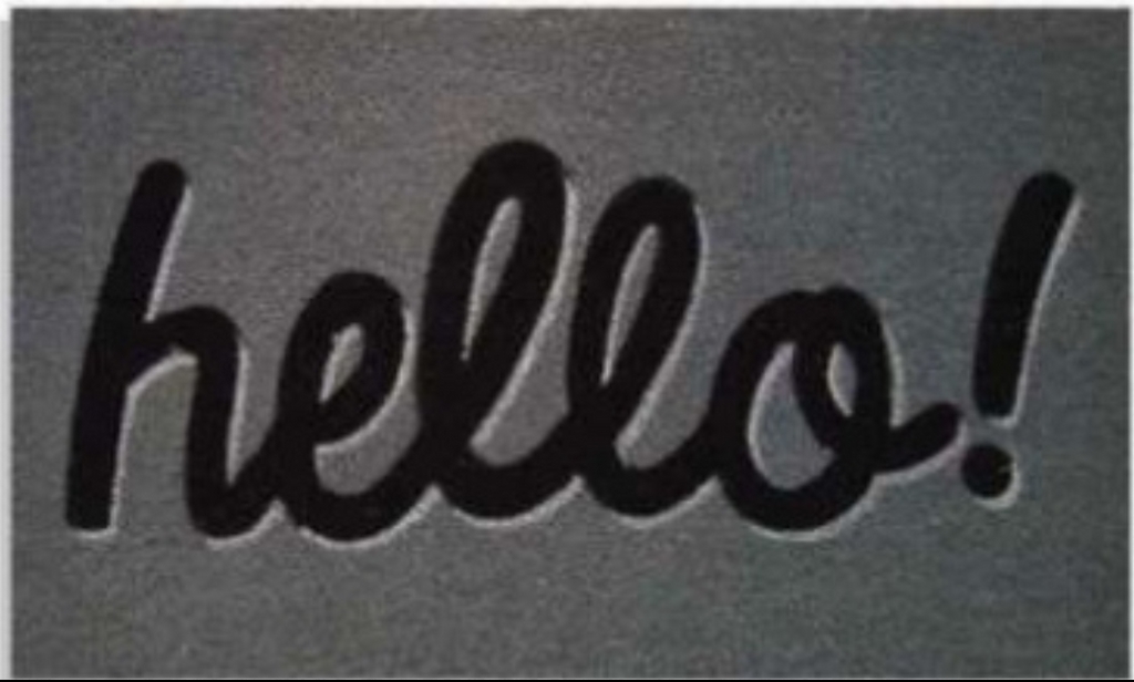 G042 18 x 30 in. Coir Hello Doormat