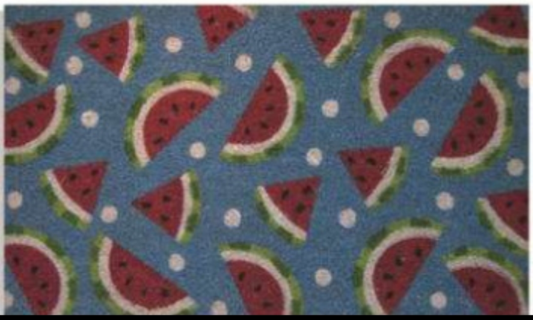 G044 18 x 30 in. Coir Water Melon Slices Welcome Doormat