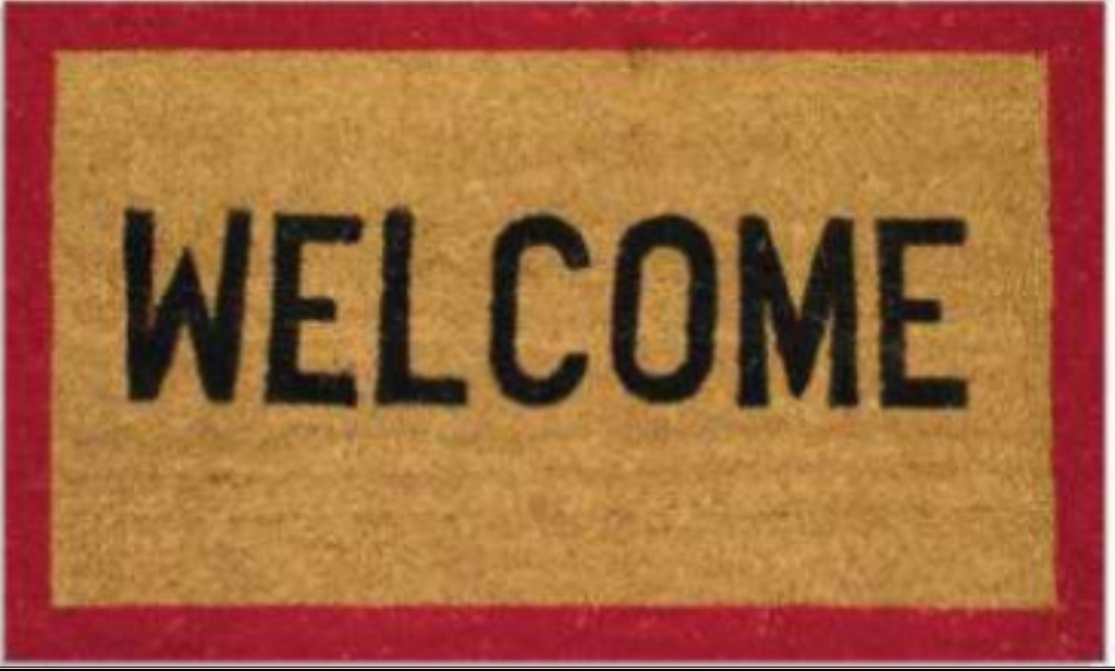G104 18 x 30 in. Coir Welcome Doormat, Printed