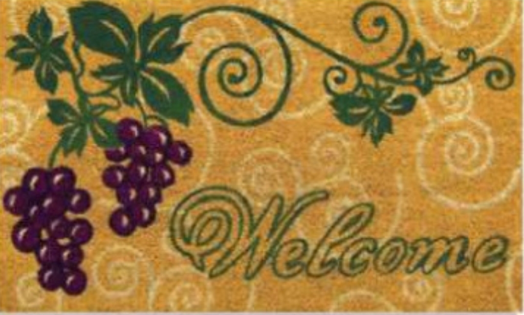 G108 18 x 30 in. Coir Grape Vine Welcome Doormat