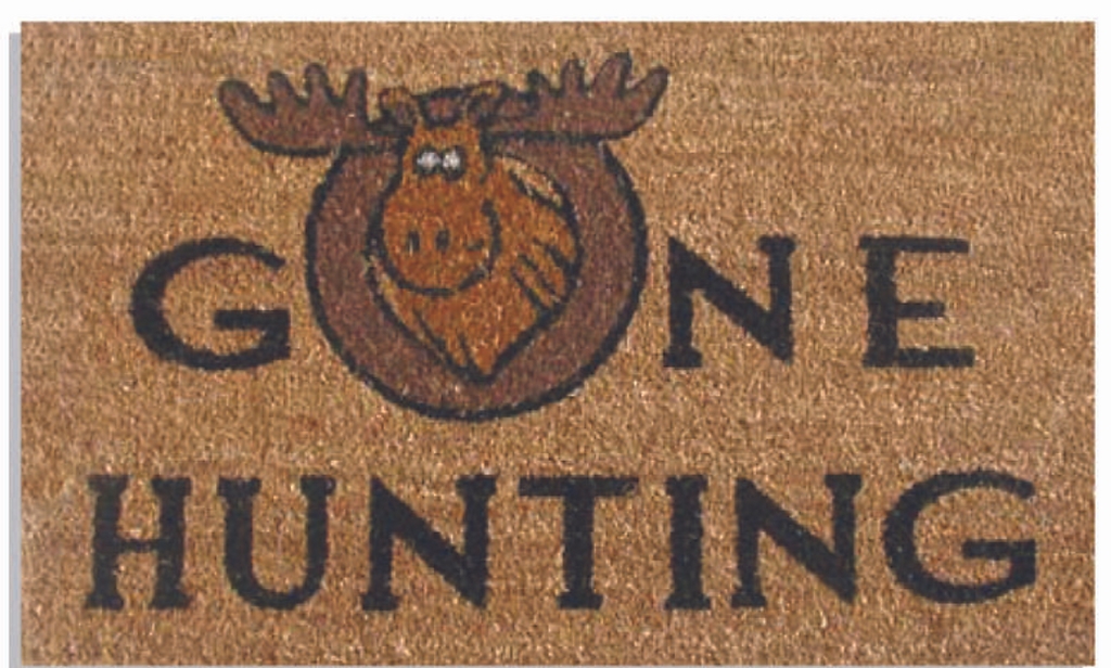 G142 18 x 30 in. Coir Gone Hunting Doormat