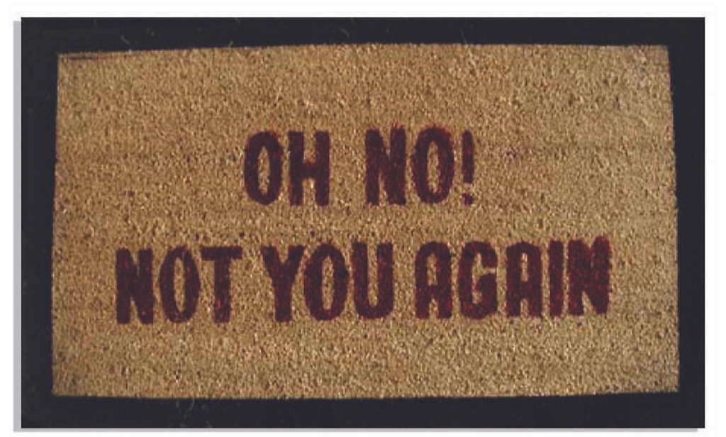 Oh No Not You Coir Doormat with PVC Backing