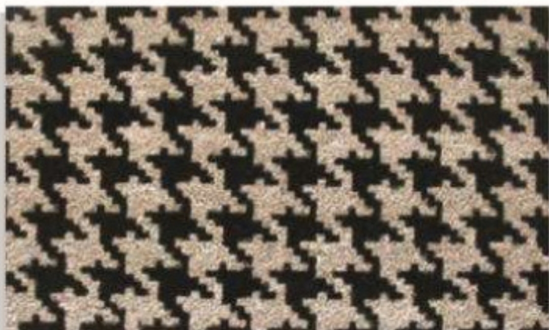 G312BLK 18 x 30 in. Coir Houndstooth Welcome Doormat, Black
