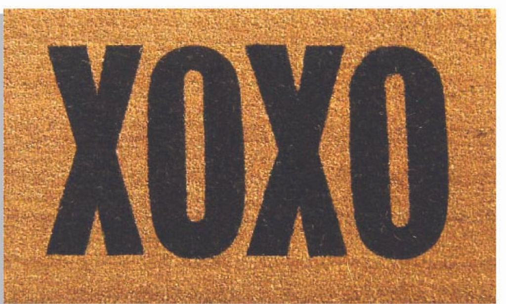 G36 18 x 30 in. Coir Xoxo Doormat