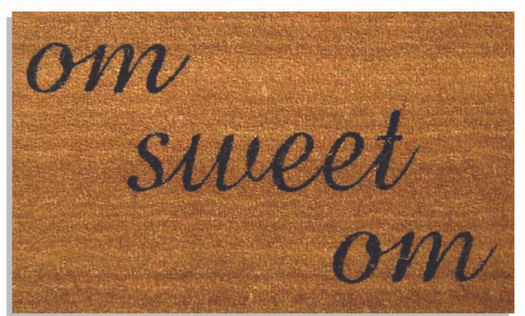 G359 18 x 30 in. Coir Om Sweet Doormat, Multi Color