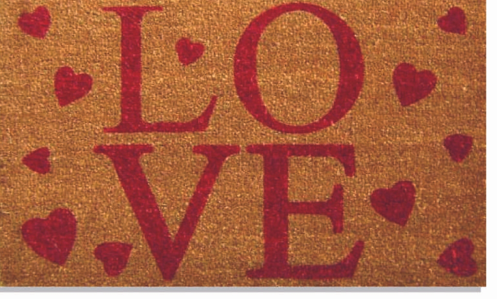 G360 18 x 30 in. Coir Love Hearts Doormat