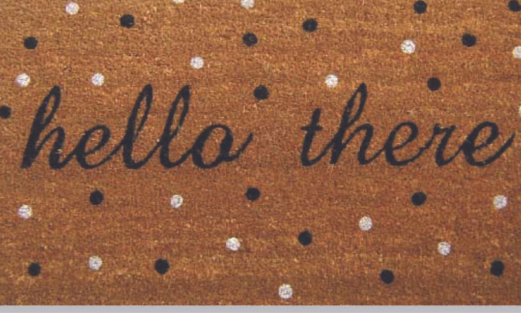 Hello There - Coir Doormat with PVC Backing