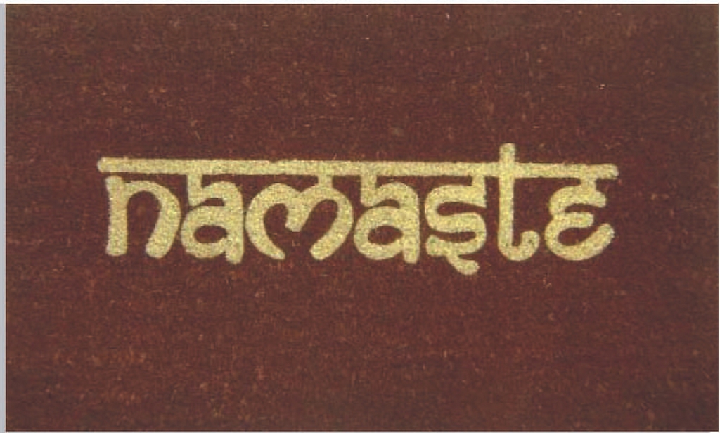 G444 18 x 30 in. Coir Namaste Doormat