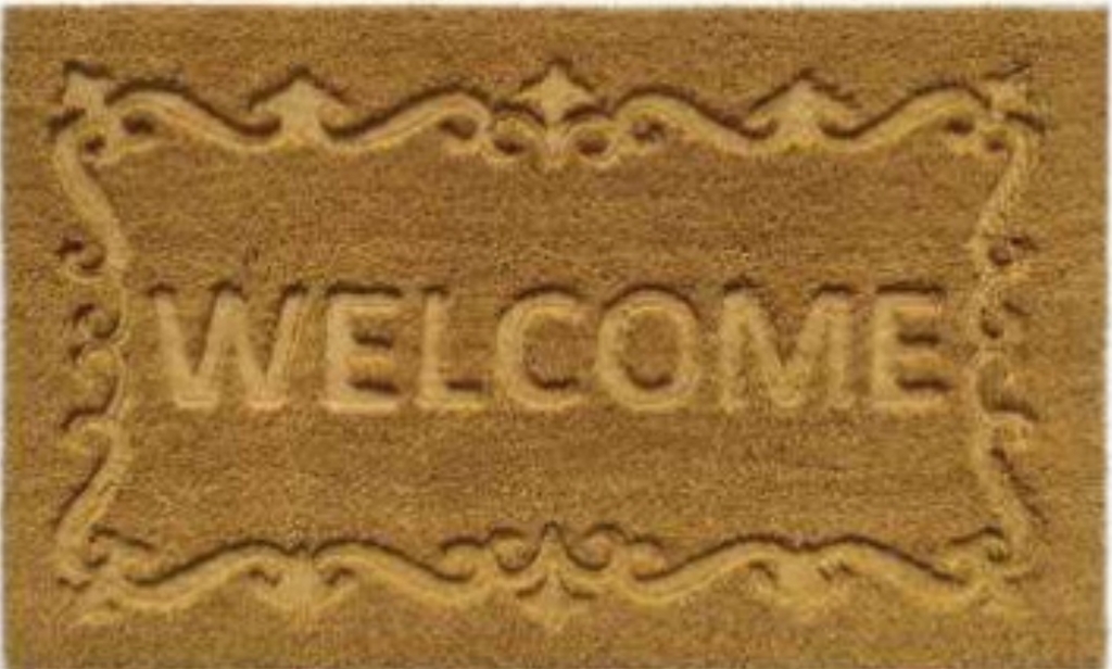 G502 18 x 30 in. Coir Tufted Welcome Doormat