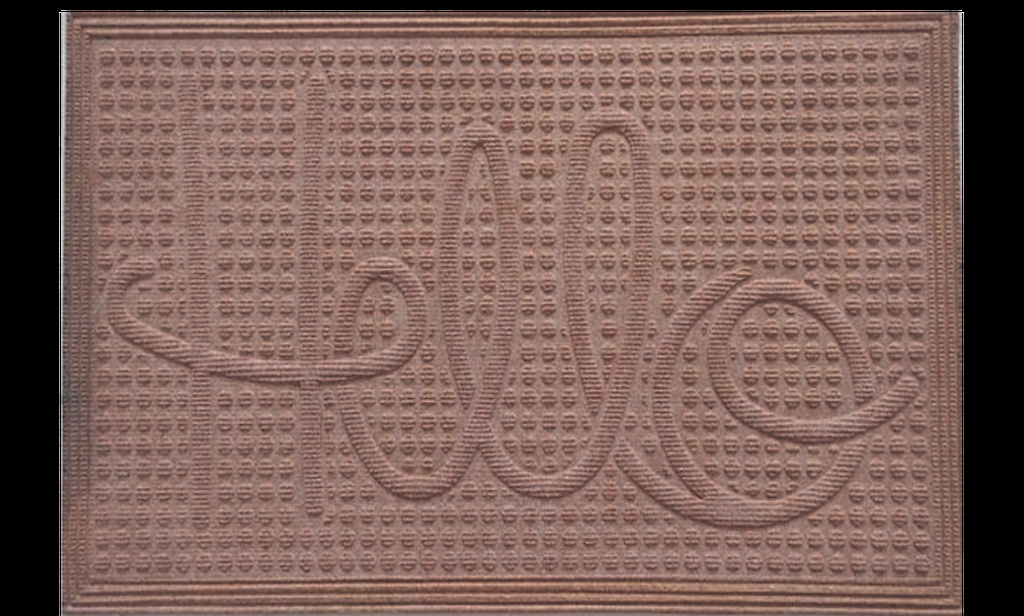 G547 17.5 x 29.5 in. Aqua-Loc Hello Doormat, Polypropylene