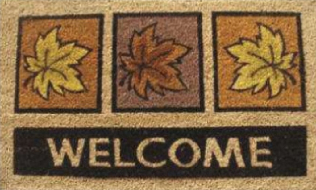 G558 18 x 30 in. Coir Fall Welcome Doormat, Multi Color