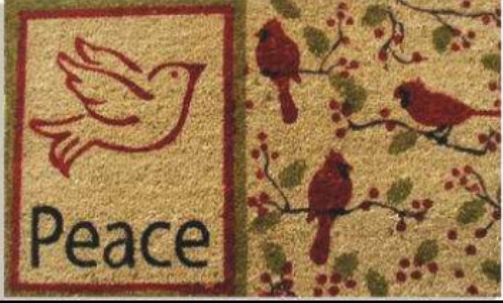 Picture of Geo Crafts G633 18 x 30 in. Coir Peace Welcome Doormat&#44; Beige
