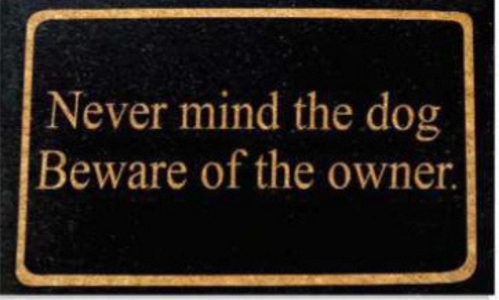 Picture of Geo Crafts G667 18 x 30 in. Coir Never Mind The Dog Welcome Doormat