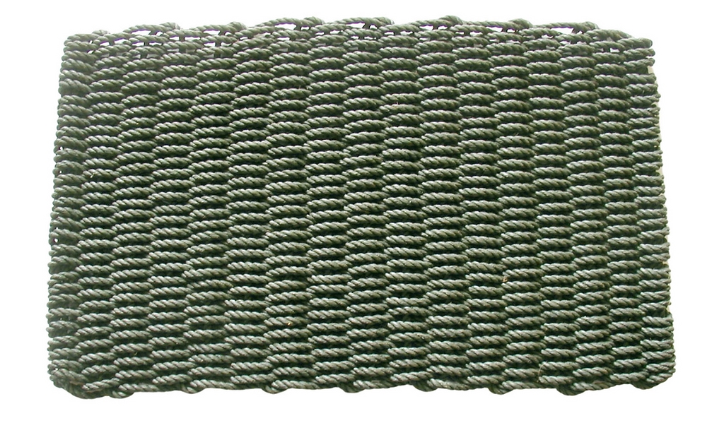 G204-30 Grn 18 x 30 in. Hand Woven Welcome Doormat, Green - Polypropylene