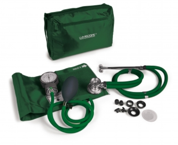 Picture of GF Health Products 100-040HG Lumiscope Professional Combo Kit, Hunter Green