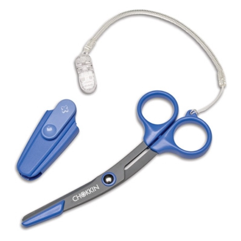 Picture of GF Health Products 2998BL Feather Chokkin Scissors, Blue