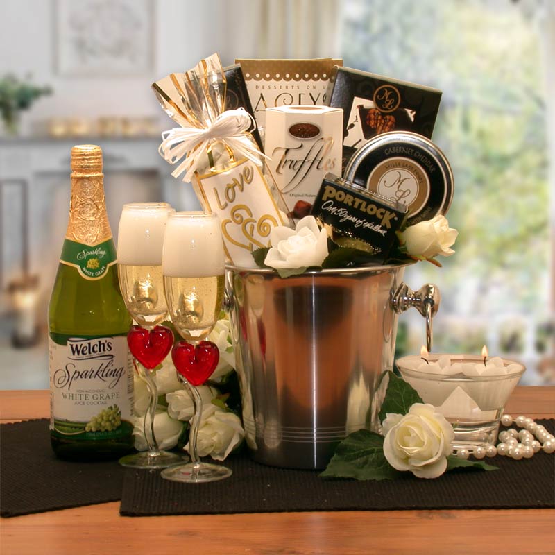Picture of Gift Basket Drop 810112 Romantic Evening for Two Gift Basket