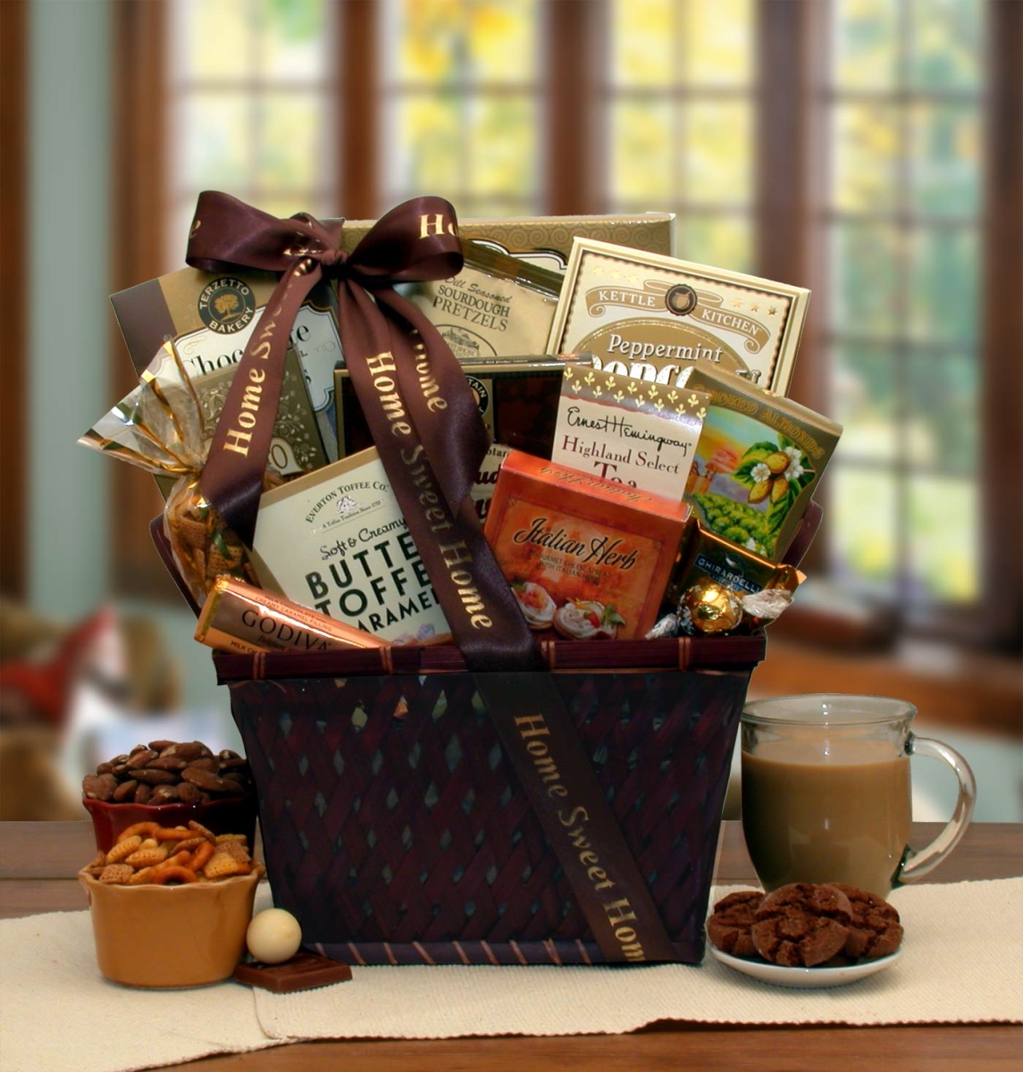 Picture of Gift Basket Drop 810152 Home Is Where The Heart Is Housewarming Gift Basket