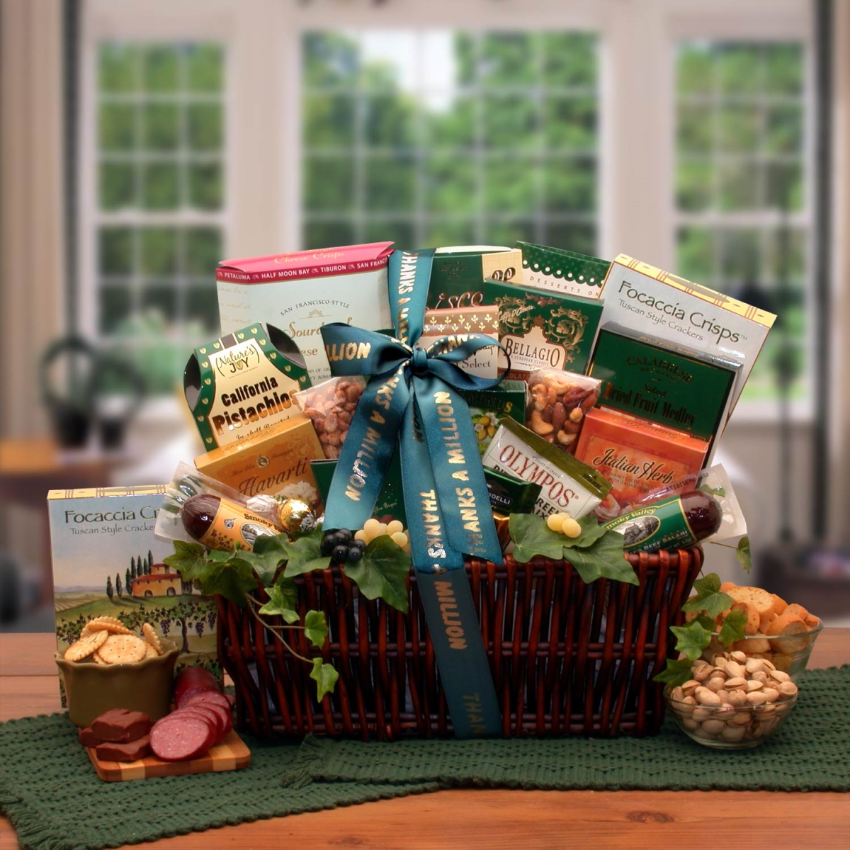 Picture of Gift Basket Drop 830232 Many Thanks Gourmet Gift Basket