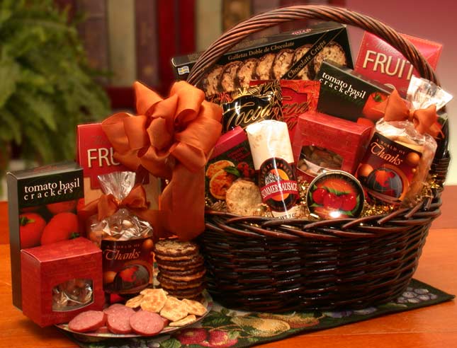 Picture of Gift Basket Drop Shipping 830011 A Grand World of Thanks Gourmet Gift Basket - Large