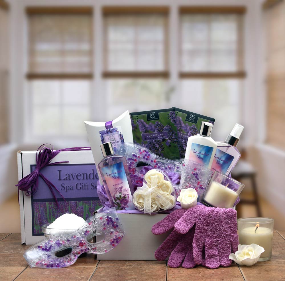 Picture of Gift Basket Drop Shipping 819632 Spa Gift Box - Lavender Sky