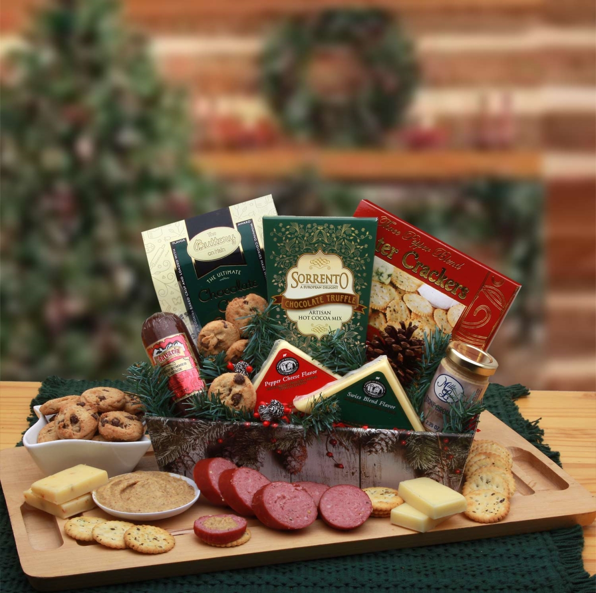 Picture of GBDS 8192113 A Rustic Winter Holiday Tray