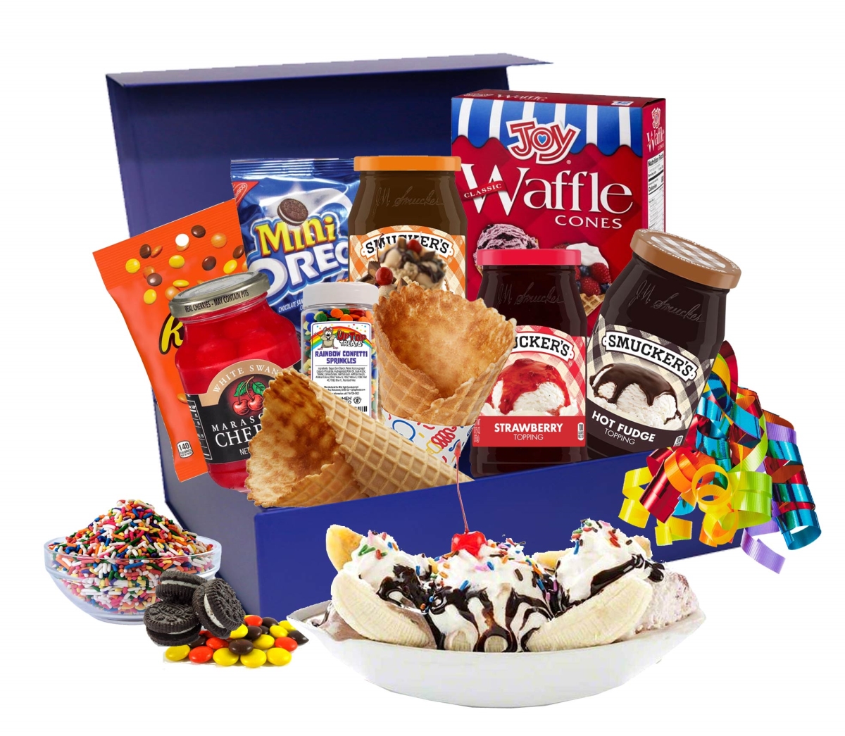 Picture of Gift Basket Drop Shipping 819972 Sunday Social Summer Fun Ice Cream Gift Box