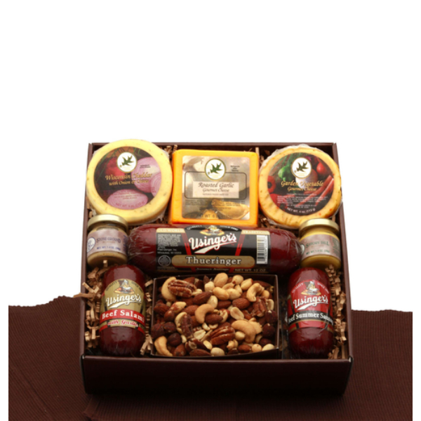 Picture of Gift Basket Drop 820932 Favorite Selections Meat & Cheese Sampler Gift Baskets