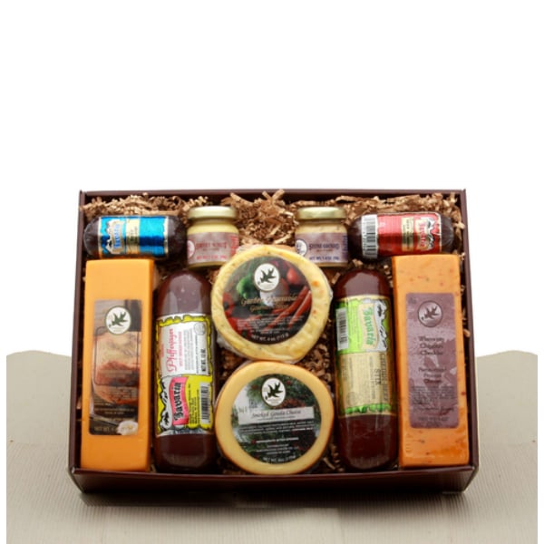 Picture of Gift Basket Drop 820972 Deluxe Meat & Cheese Assortment Gift Set