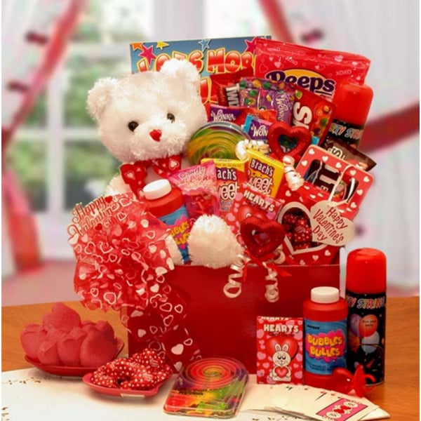 Picture of Gift Basket Drop 8161432 The Bear of Hearts Kids Valentine Gift Box for Kids