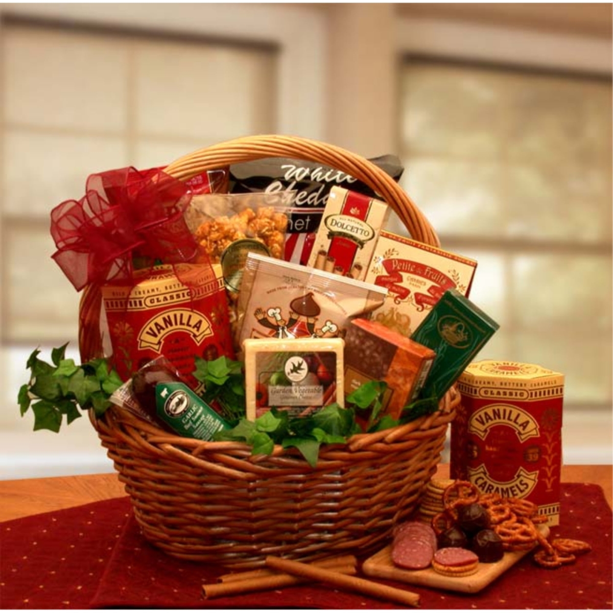 Picture of Gift Basket Drop 982013 Christmas Gift Baskets The Ultimate Snack Gift Basket
