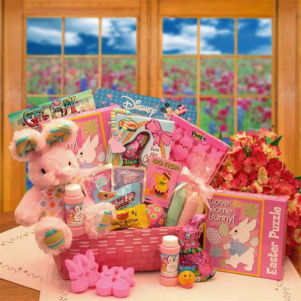 Picture of Gift Basket Drop 915472-P Little Cottontails Easter Activity Easter Basket for Girl