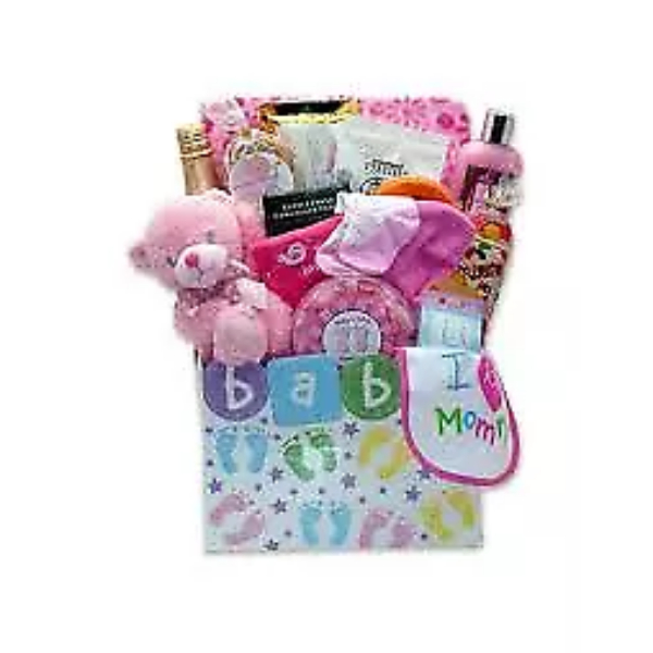 Picture of Gift Basket Drop 890272Blue   Baby Celebration Gift Box - Blue - Bath Set&#44; Gift Basket for Baby Shower