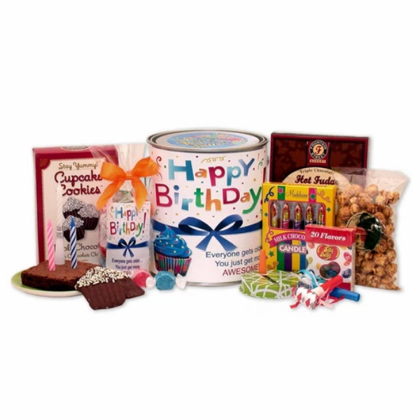 Picture of Gift Basket Drop 860372 Have a Happy Birthday Gift Pail for Men