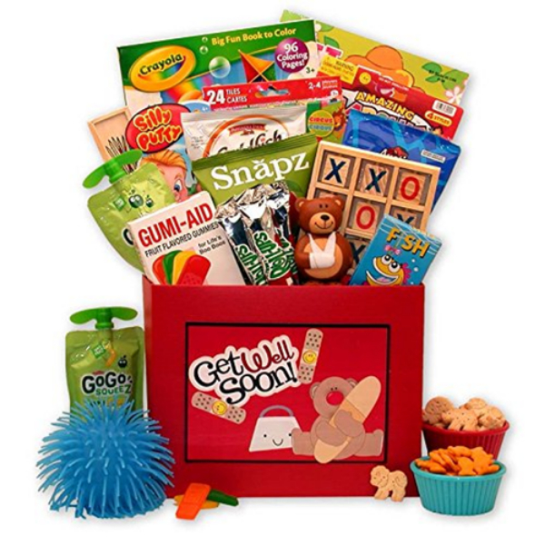 Picture of Gift Basket Drop 813592 Get Well Beary Soon Gift Box for Kids