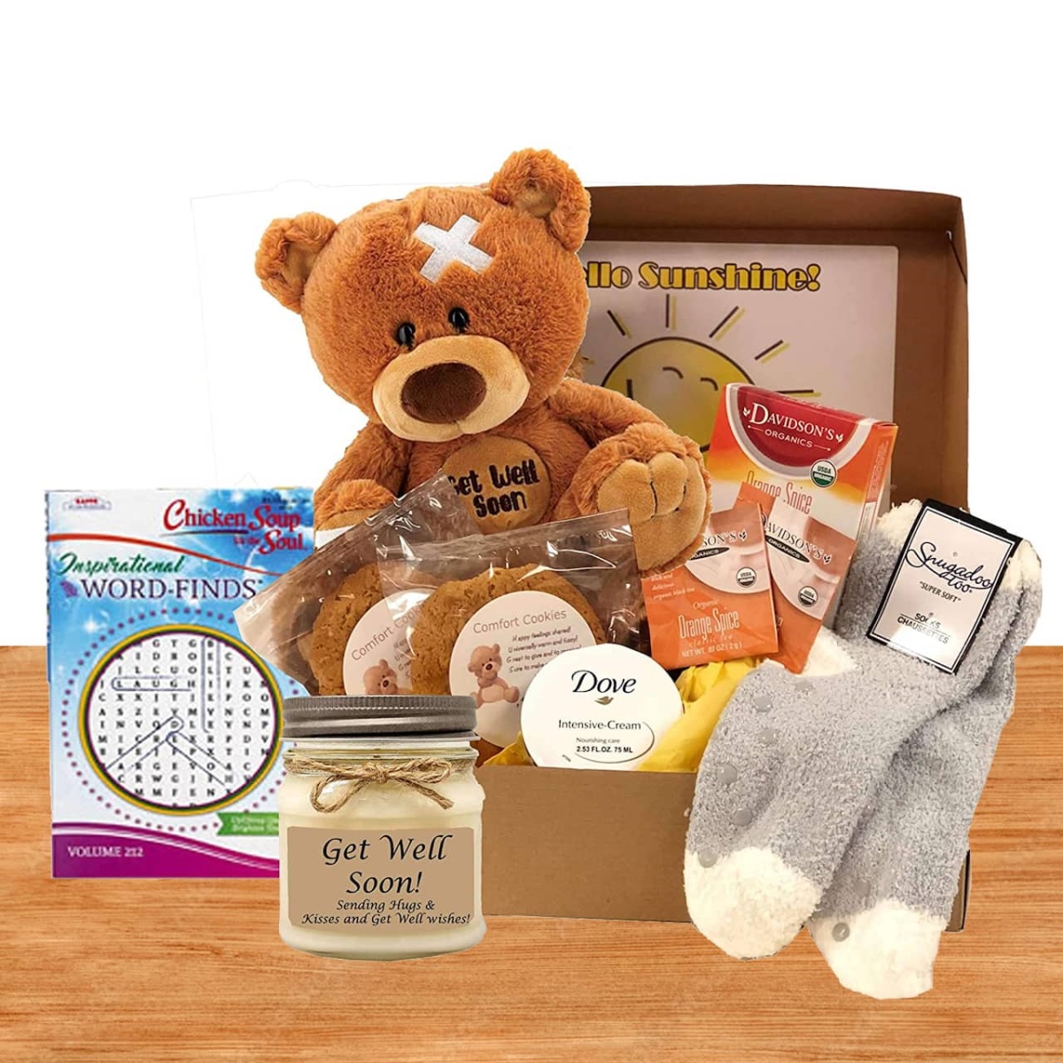 Picture of Gift Basket Drop 8113713 Get Well Soon Gift of Sunshine Care for Women
