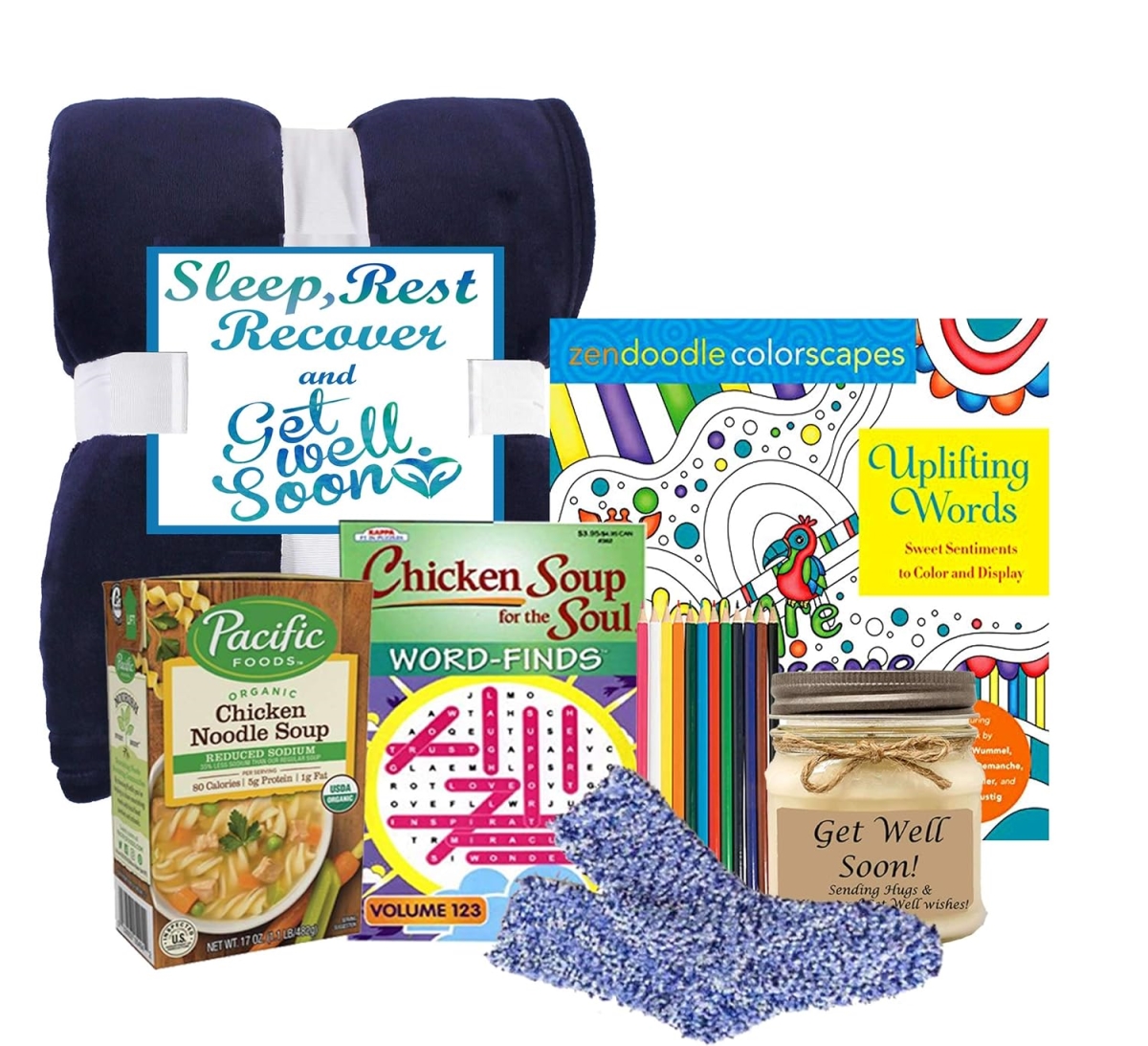 Picture of Gift Basket Drop 8113912 Sleep&#44; Rest & Recover Get Well Soon Gift for Women