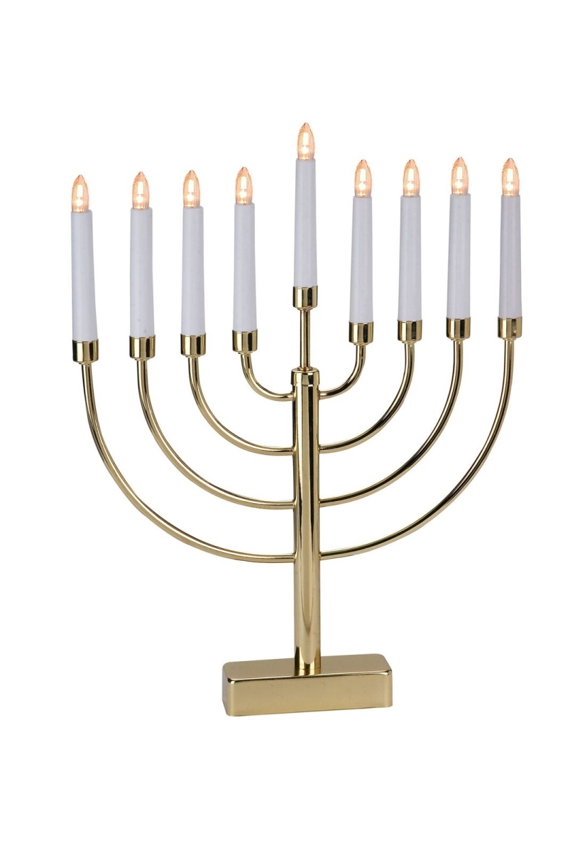 Picture of Giftmark EM-661-BR Menorah with Brass Plated Candle Holder