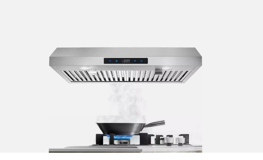 Picture of SNDOAS HI99 30 inch Kitchen Under Cabinet Range Hood 600CFM Stainless Steel 3-Speed Touch
