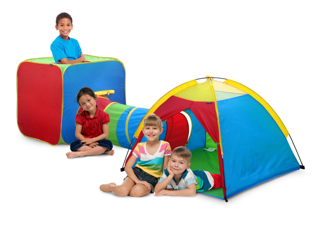 Picture of Gigatent CT 075 3-in-1 Fun Hub Play Tent with Tunnel One Cube&#44; One Dome Tent & One Tunnel Easy Setup