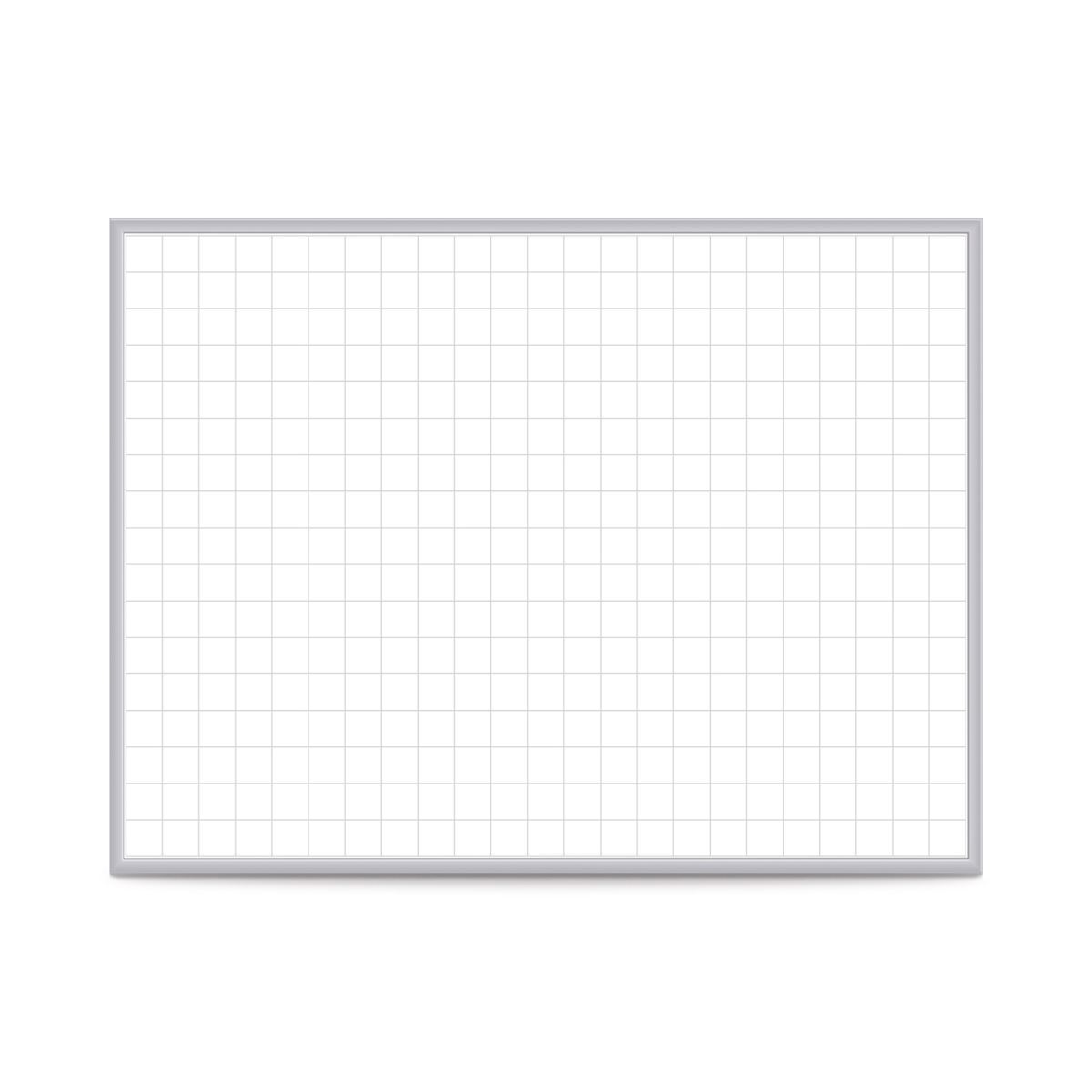 Ghent GRPM322G-48 2 x 2 in. Grid Magnetic Whiteboard, 4 x 8 ft.