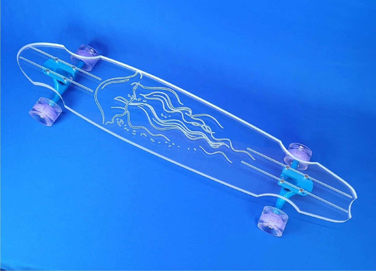 jellyfish-wc-longboard 40 in. Jellyfish Wheelcut Longboard Skateboard