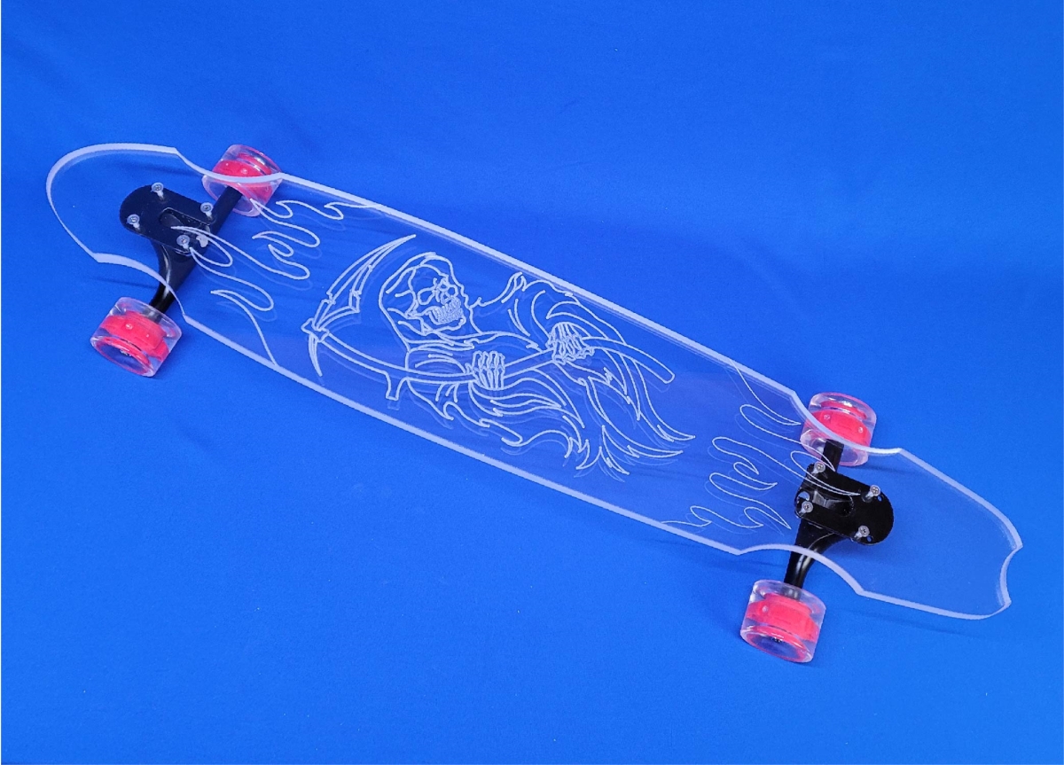 reaper-wc-longboard 40 in. Grim Reaper Wheelcut Longboard Skateboard