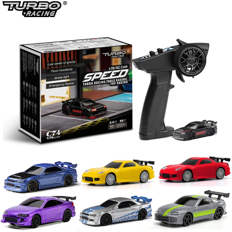 NM61470 Racing 1-76 C64 C73 C72 C74 Drift RC Car with Gyro Radio Full Proportional Remote Control Toys RTR Kit for Kids & Adults