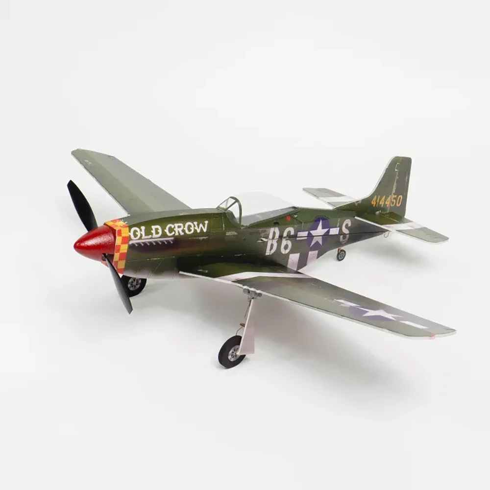 NM61474 P51 420 mm Wingspan RC Airplane Fighter with Retractable Landing Gear Kit Plus Motor
