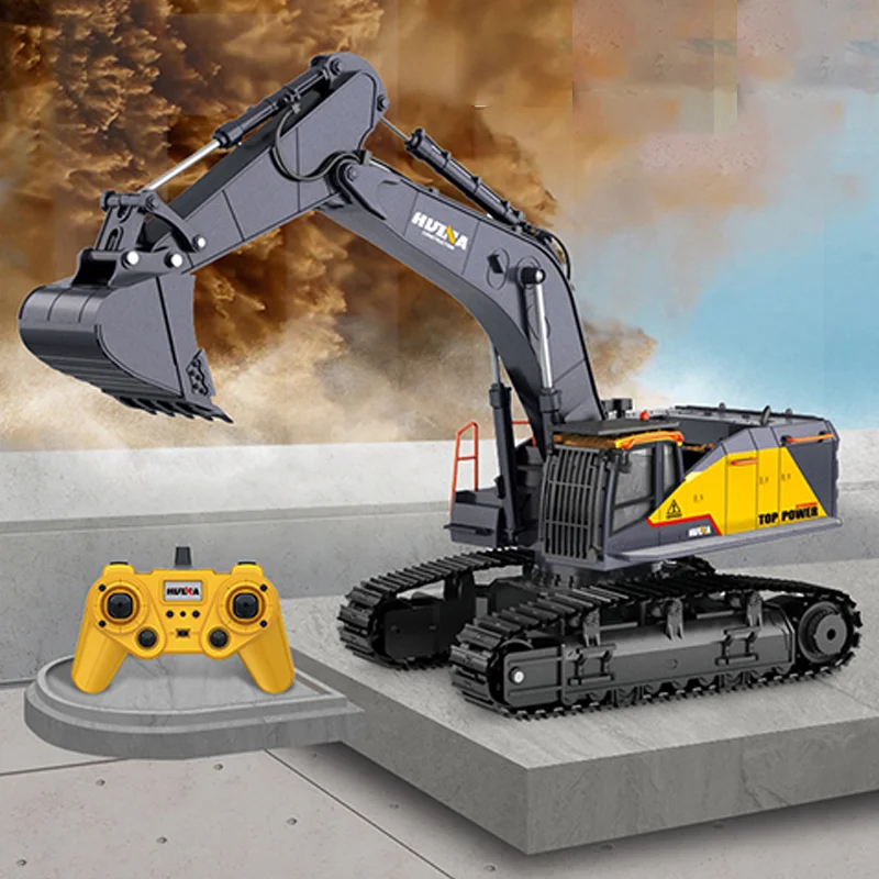 NM61481 1 by 14 1592 RTR Tracked RC Excavator Remote Control Trucks Model 2.4G Light Sound Outdoor Toys for Boys Gifts TH18065-SMT6