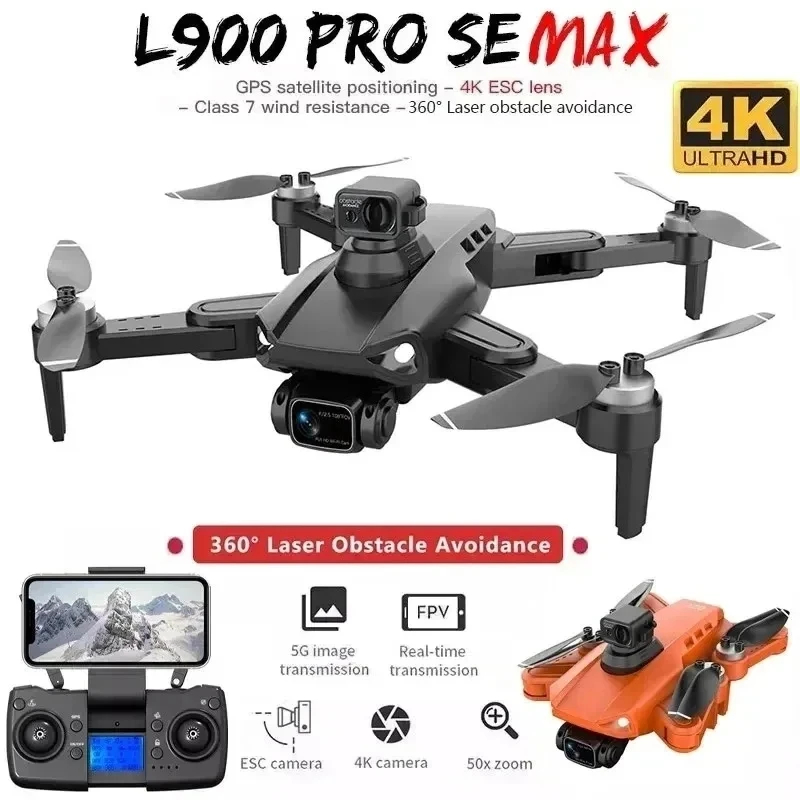 NM61580 SE GPS Drone Professional 4K HD 5G Wi-Fi 360 Deg Obstacle FPV Camera Quadcopter with Brushless Motor RC Mini Teenager Drone Toys