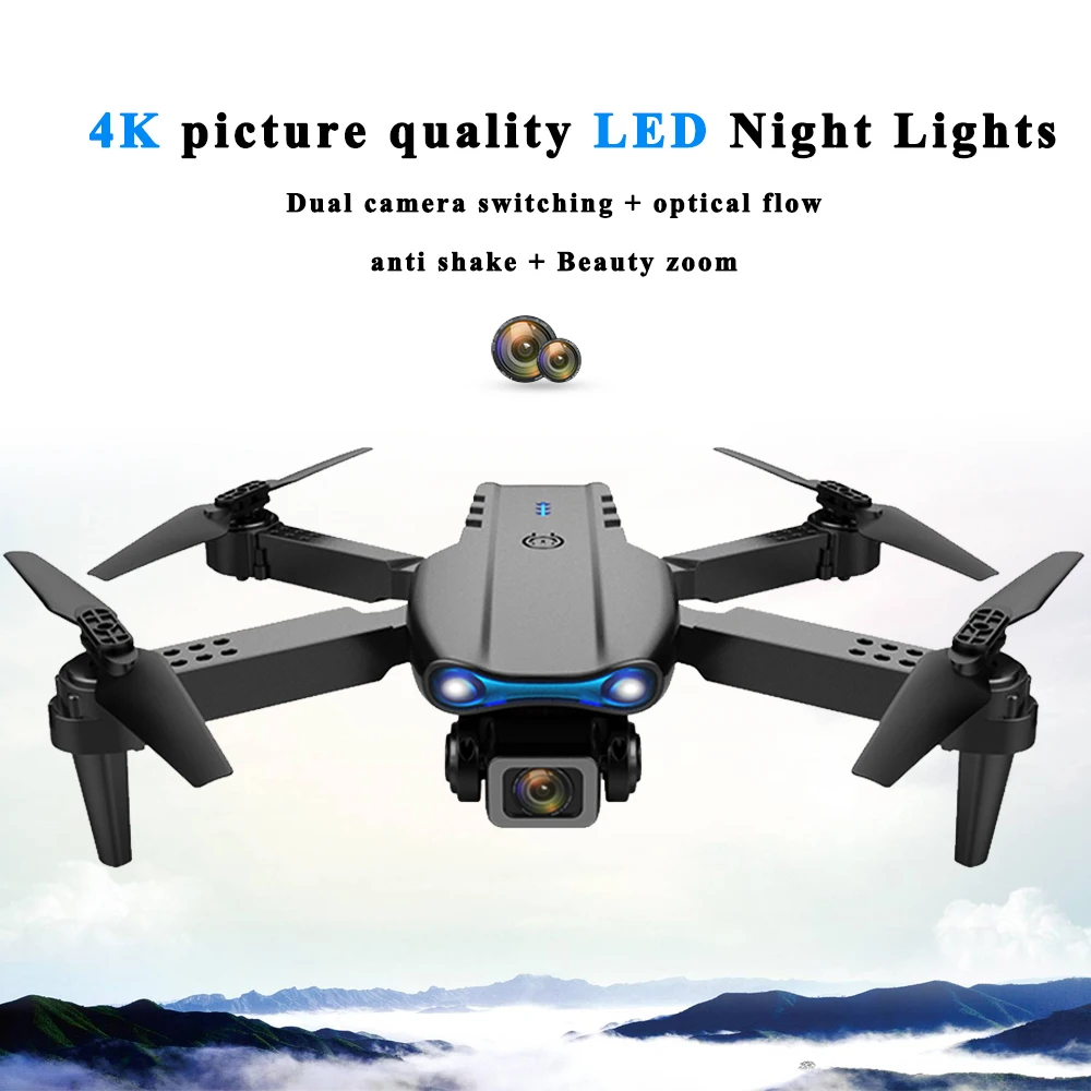 NM58373 Pro Drone Professional 4K Dual Camera Wi-Fi 5G Quadcopter Obstacle Avoidance RC Helicopters Aerial Photography Drone Toys - Multi Color