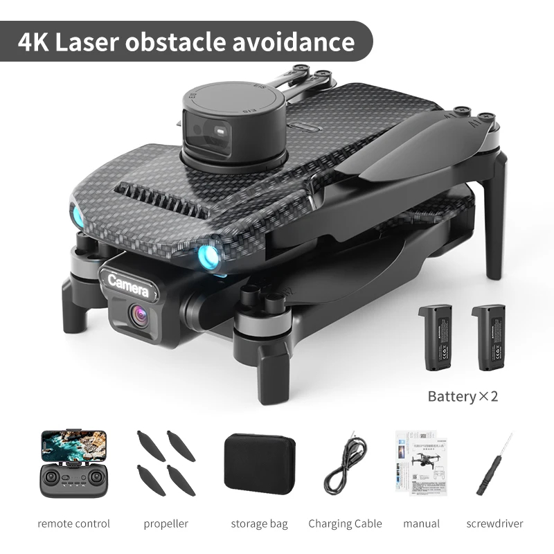 NM61911 Drone 5G Wi-Fi 4K HD Dual ESC Camera Optical Flow 360 deg Obstacle Avoidance Brushless Motor RC Foldable Quadcopter 3000M