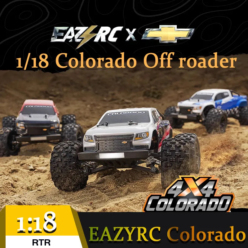 NM61939 1 by 18 Colorado Brushless RC Remote Control High Speed Off Road Vehicle Shock Resistance & Drop Resistant Electric Toy - Multi Color